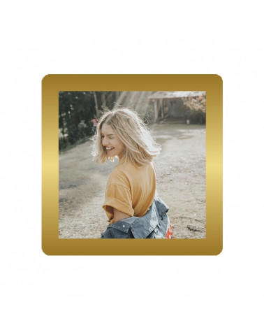 Lot 3 cadres Doré 10x10 cm Slimpyx