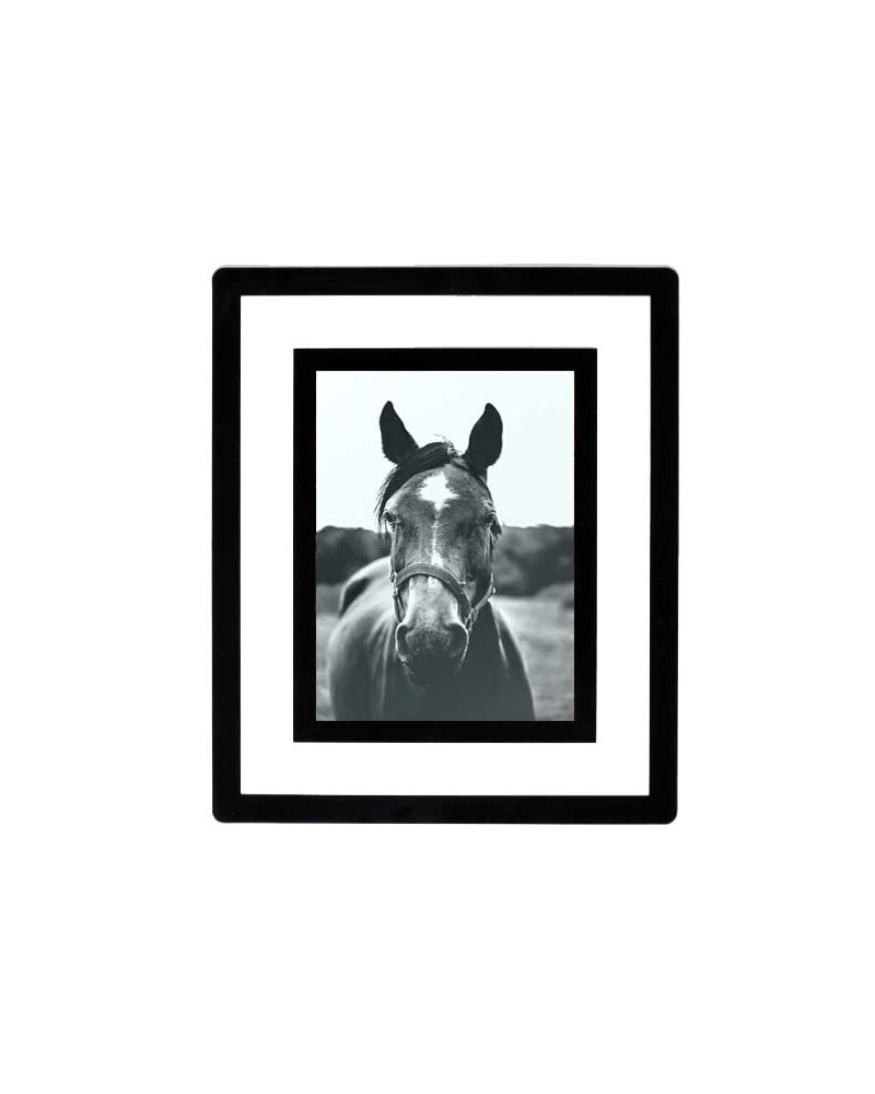 Cadre photo passe-partout 15x20cm I Noir I SlimPYX