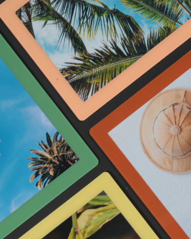 cadres photo SlimPYX 10x15 Couleurs Paille Menthe Terracotta Corail