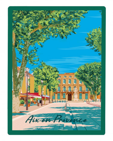 Affiche 50x70 ILE D'AIX Taille 30 x 40 cm