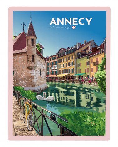 Affiche de ville Annecy &...