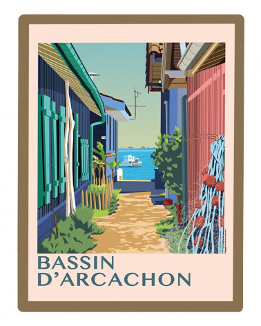 Affiche de ville Arcachon &...