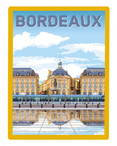Affiche de ville Bordeaux &...