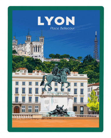 Affiche de ville Lyon &...