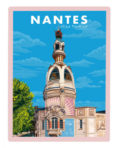 Affiche de ville Nantes &...