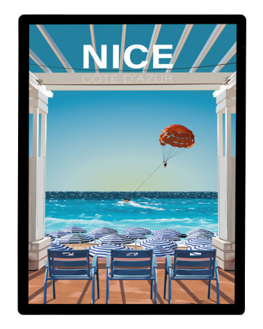 Affiche de ville Nice &...