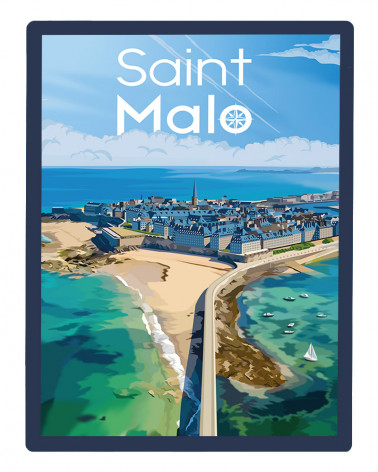Affiche de ville Saint Malo...