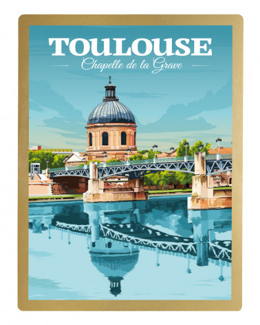 Affiche de ville Toulouse &...