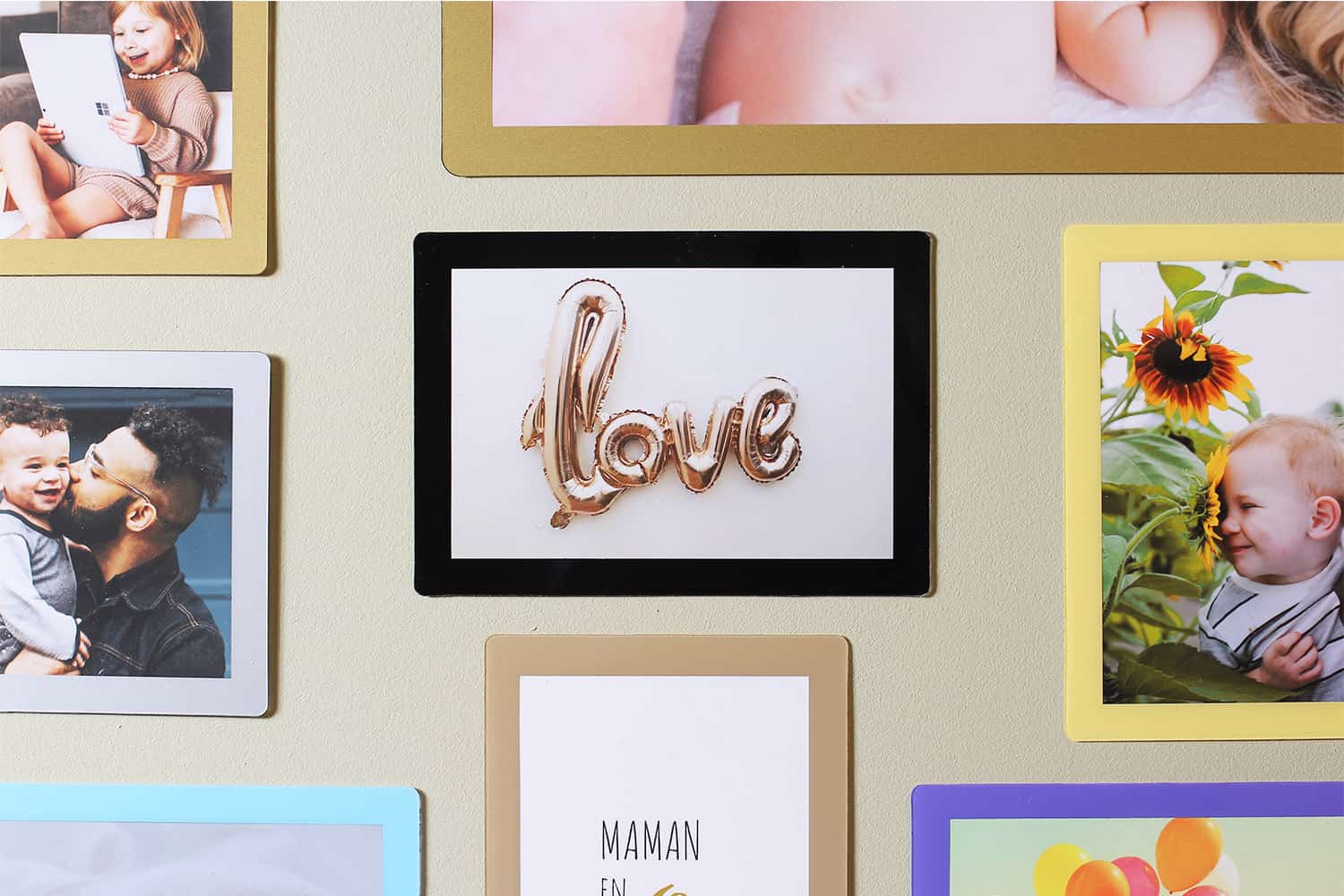 Photo frame in a child's room