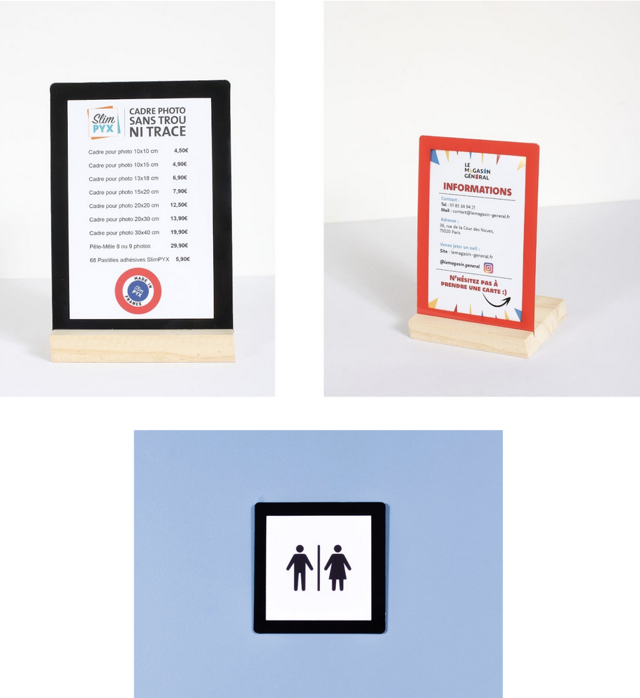Signalétique de cadre SlimPYX